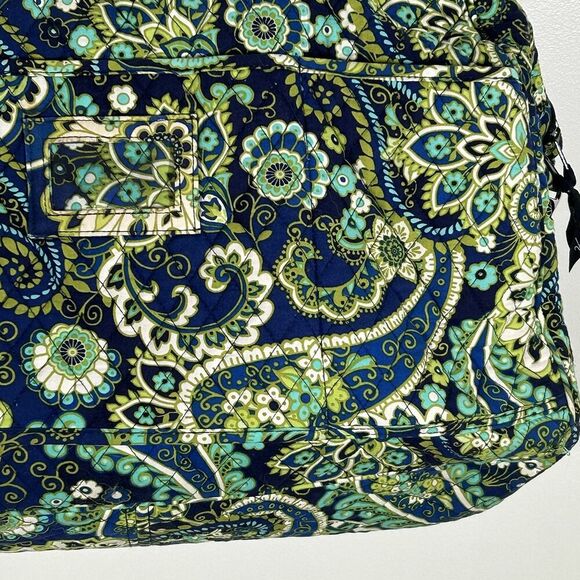 Vera Bradley Large Duffle Bag Rhythm & Blues Grand Traveler Cotton Carry-on - Picture 4 of 8